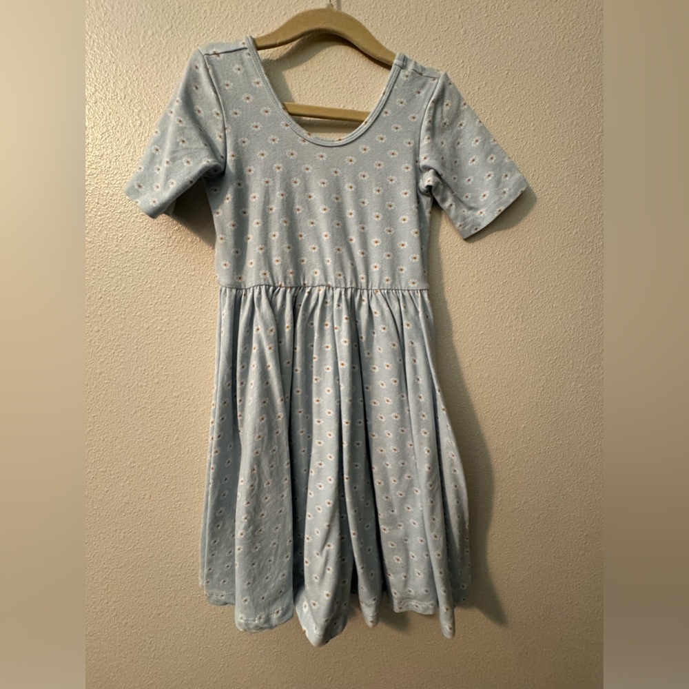 Alice & Ames Size 6 Blue Daisy Twirl Dress